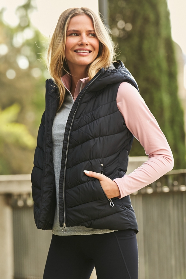 Dare 2B Black Quilted Ski Gilet With Hood