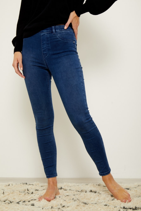 Mid Blue Soft Touch Jeggings