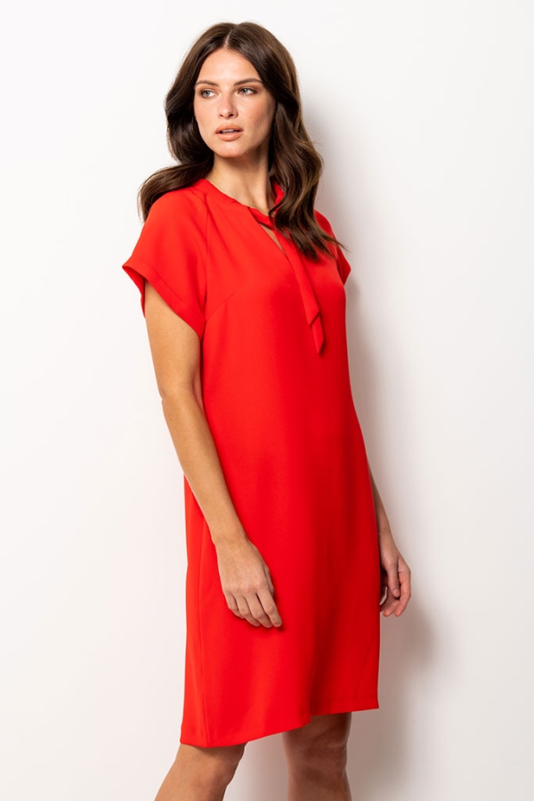Red Sascha Shift Dress