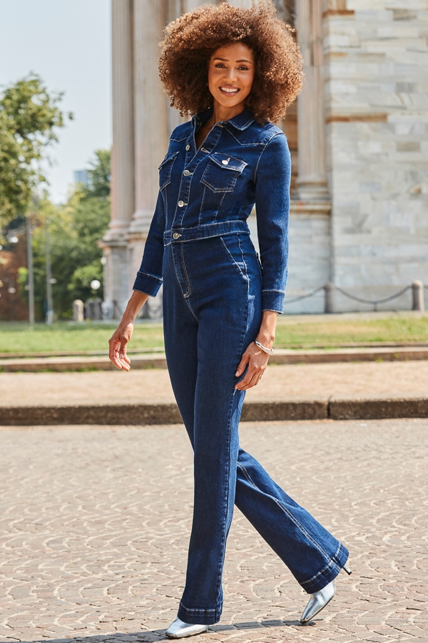 Petite Jumpsuit Next Jumpsuit Blue Lipsy Blue Petite V-Neck Ruffle