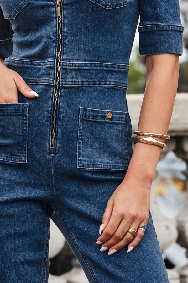 Gold Set Of Two Bangle Bracelets