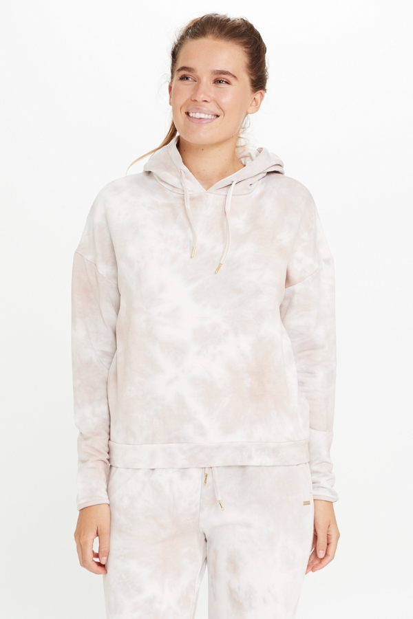 Rose Pink Tie Dye Super Cosy Hooded Sweatshirt