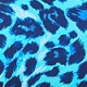 Aqua Blue Animal Print Moulded Cup Bikini Top