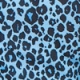 Blue & Black Leopard Print Blouson Sleeve Shirt