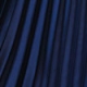Navy Blue Pleated Satin Midi Skirt