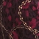 Burgundy Baroque Print Ruched Shirt
