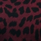 Burgundy Leopard Print Crew Neck Jumper