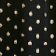 Black & Gold Metallic Spot Print Tie Neck Dress