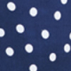 Navy Blue & White Spot Print Shirt