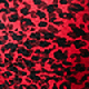 Red Animal Print Key Hole Detail Fit & Flare Dress