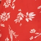 Red Floral Print Button Front Blouse