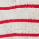 Ivory & Red Stripe Quarter Zip Jumper