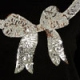 Black Silver Sequin Bow Knit Jumper