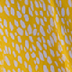 Yellow Spot Print Ruched Front Frill Hem Midaxi Dress