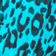 Aqua Animal Print Twist Front Maxi Jersey Dress
