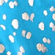 Aqua Blue Metallic Spot Print Wrap Dress