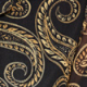 Black Paisley Print Mesh Shirt