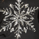 Black Snowflake Silver Sequin Jumper