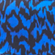 Blue & Black Fleck Print Faux Wrap Midi Jersey Dress