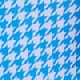Blue & White Houndstooth Print Shirt
