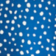 Blue & Ivory Fleck Print Ruched Detail Midi Jersey Dress