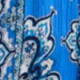 Blue Scarf Print Tiered Hem Maxi Dress
