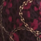 Burgundy Baroque Print Ruched Shirt