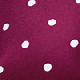 Burgundy Polka Dot Print Twist Front Dress