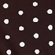 Chocolate Brown Polka Dot Print Twist Front Shirt Dress