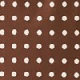 Chocolate Brown Polka Dot Print Satin Skirt