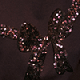 Chocolate Brown Sequin Bow Knit Jumper