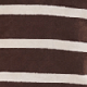 Chocolate Brown & Taupe Stripe Polo Collar Jumper