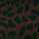 Chocolate Brown Animal Print Button Cuff Crew Neck Jumper