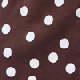 Chocolate Brown Polka Dot Print Twist Front Shirt Dress