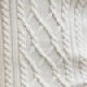 Cream Cable Knit Collared Jumper