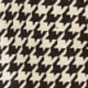 Black & White Houndstooth Print Collarless Jacket