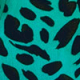 Green Animal Print Cut Out Detail Swimsuit