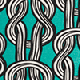 Green Chain Print Jersey Ruffle Hem Midi Shirt Dress