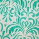Green & White Paisley Print Rattan Belted Dress