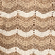 Natural Chevron Metallic Thread Knitted Top