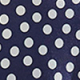 Navy Blue Spot Print Frill Hem Midaxi Dress