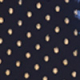Navy Blue & Gold Metallic Spot Print Ruffle Detail Midi Dress