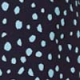 Navy Blue Spot Print Shirred Sleeve Shift Dress