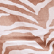 Neutral Zebra Print Shoulder Tie Detail Top