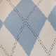 Pale Blue Argyle Knit Top