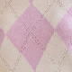 Pale Pink Argyle Knit Top