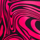 Pink & Black Marble Print Faux Wrap Jersey Top