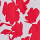 Red & White Floral Print Ruffle Detail Top