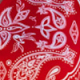 Red Paisley Print Belted Jersey Playsuit With Pockets