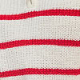 Ivory & Red Stripe Quarter Zip Jumper